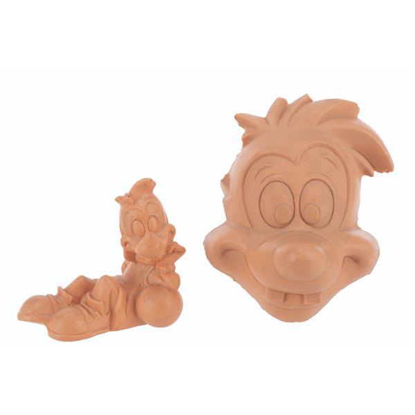 A Pair of "Goof Troop" Burger King Toy Prototypes.