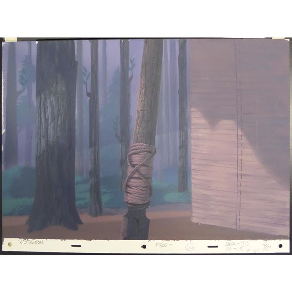 An Original "Pocahontas" Production Background.