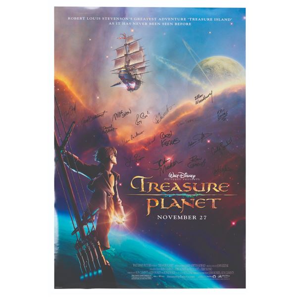 A Mult-Signed "Treasure Planet" One-Sheet.