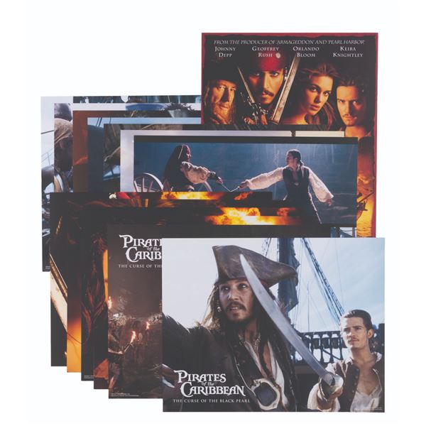 A Set of "Pirates of the Caribbean: The Curse of the Black Pearl" Lobby Cards.