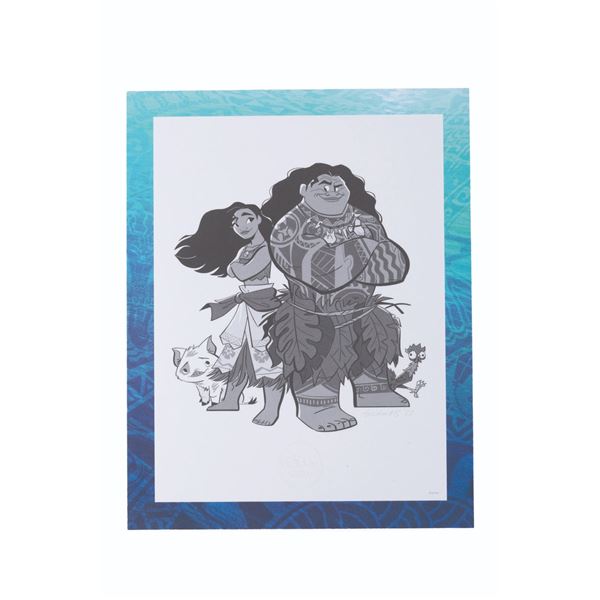 A Rare "Moana" Signed Crew Gift.