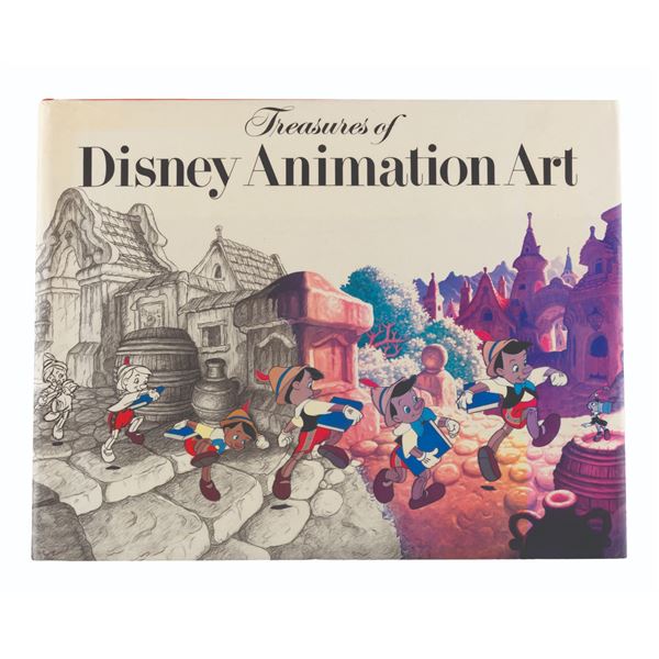 A Treasures of Disney Animation Art Book Signed by Frank Thomas and Ollie Johnston.
