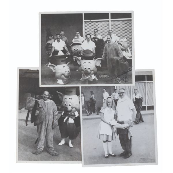 A Trio of Very Rare Disneyland Costume Character Photos.