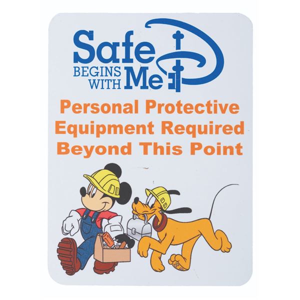 A SafeD Begins With Me Cast Member Sign.