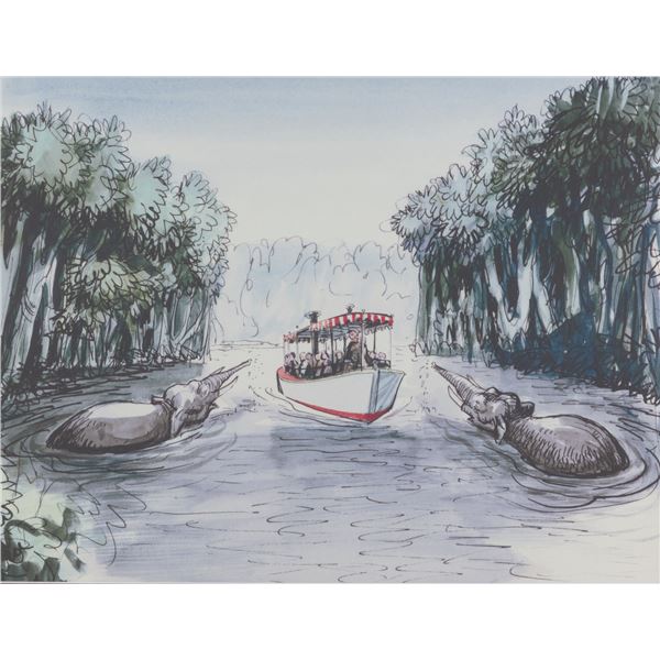 A Disneyland Hotel Marc Davis Jungle Cruise Print.