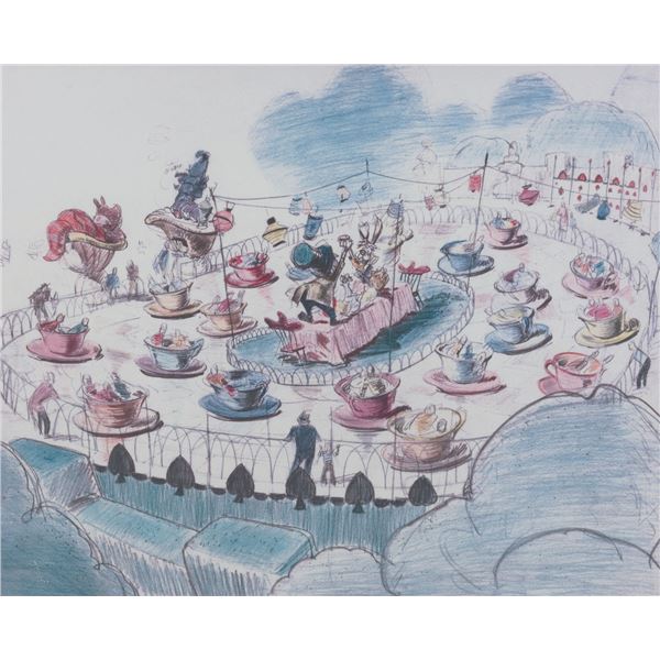 A Disneyland Hotel Mad Tea Party Framed Print.