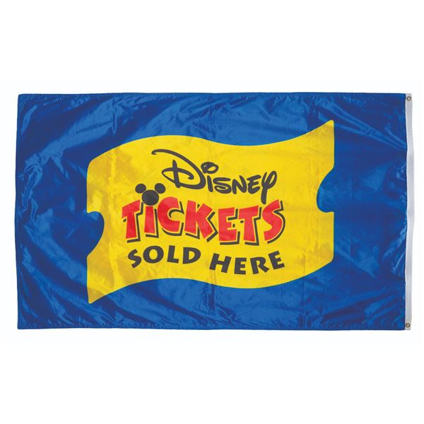 A Large "Disney Tickets Sold Here" Flag.
