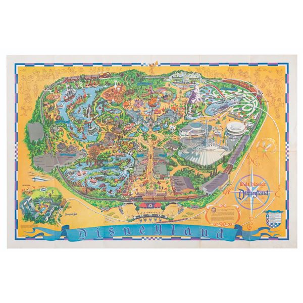 A 1966 Disneyland Souvenir Map.