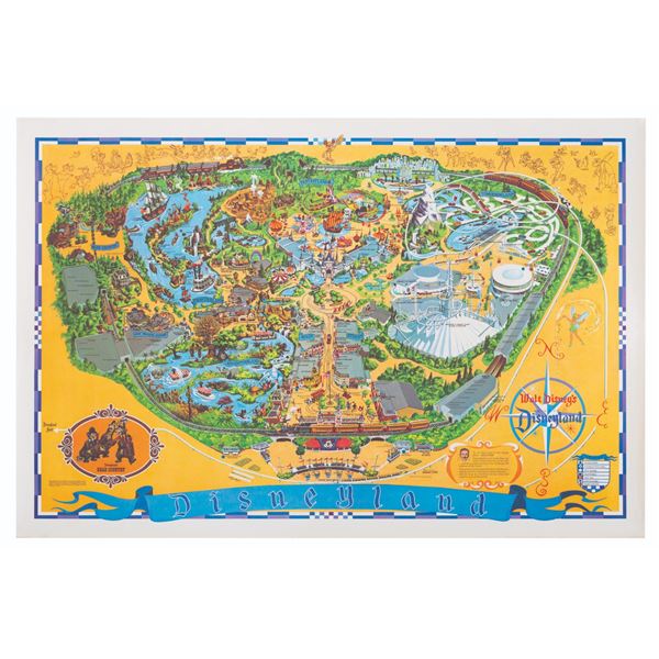 A 1972 Disneyland Souvenir Map.