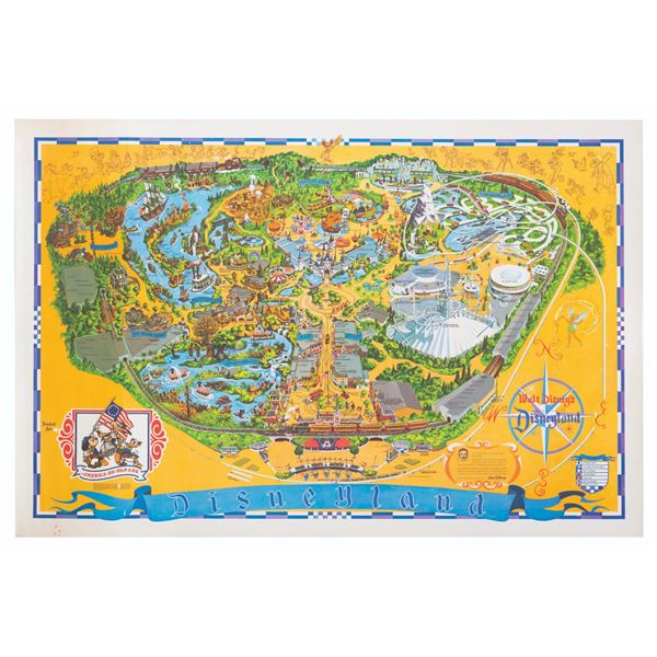 A 1975 Disneyland  Souvenir Map.