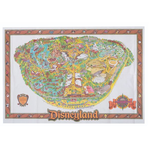 A 1989 Disneyland Souvenir Map.