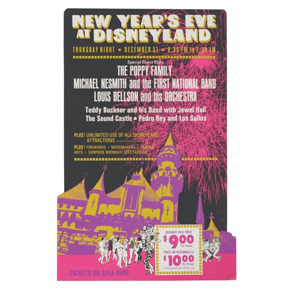 A "New Year's Eve at Disneyland" Display.