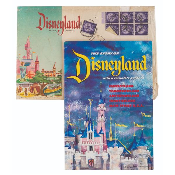 A 1955 The Story of Disneyland Guidebook with Envelope.