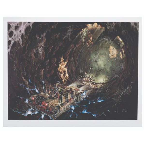 An Indiana Jones Adventure Concept Art Print.