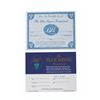 Image 1 : A Pair of Blue Bayou Restaurant Reservation Cards.