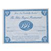 Image 3 : A Pair of Blue Bayou Restaurant Reservation Cards.
