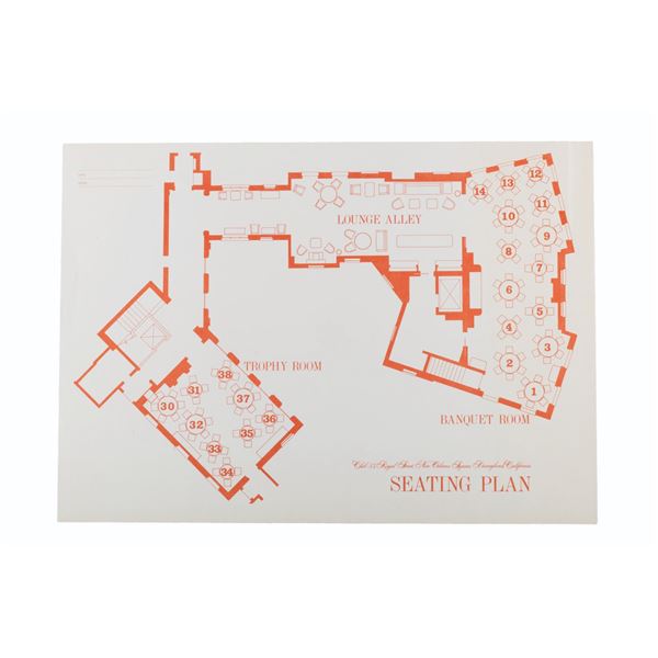 A Club 33 Seating Plan.
