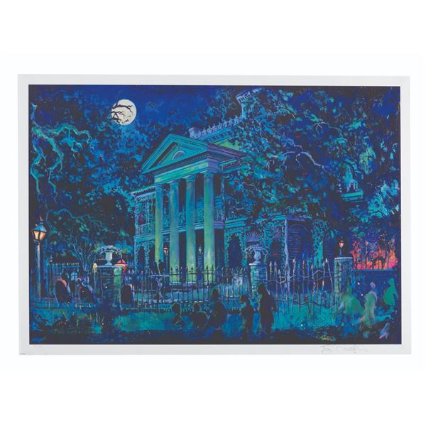 A Signed Haunted Mansion Limited Edition Print.