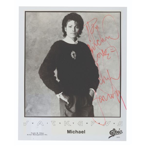 A Captain EO Photo Signed by Michael Jackson.