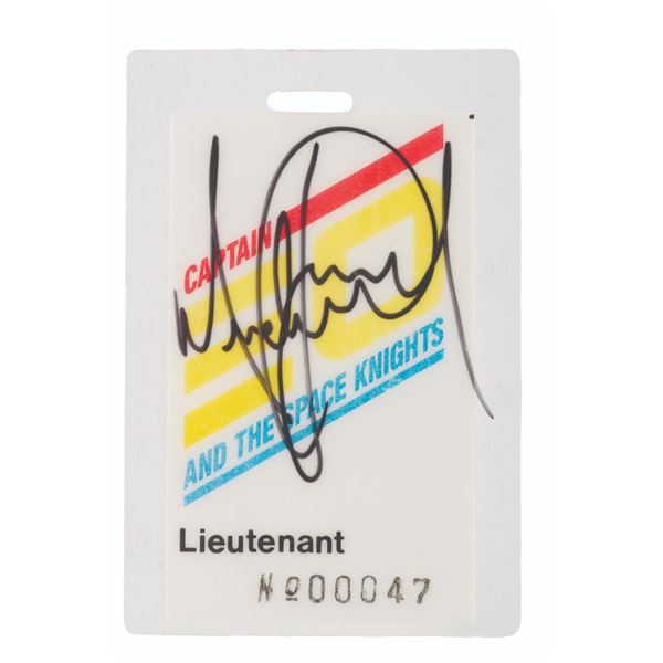 A Captain EO Michael Jackson Signed Crew Badge.