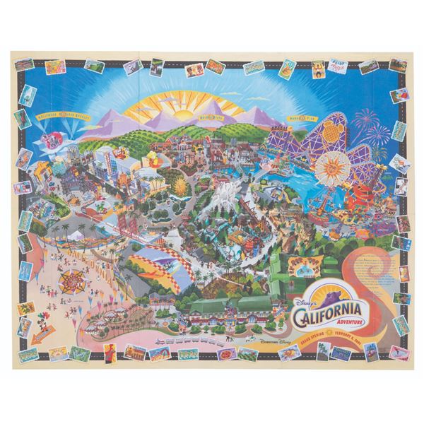 A Disney's California Adventure Opening Day Map.