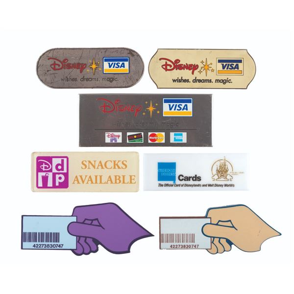 A Walt Disney World FastPass & Point of Sale Plaque Collection.