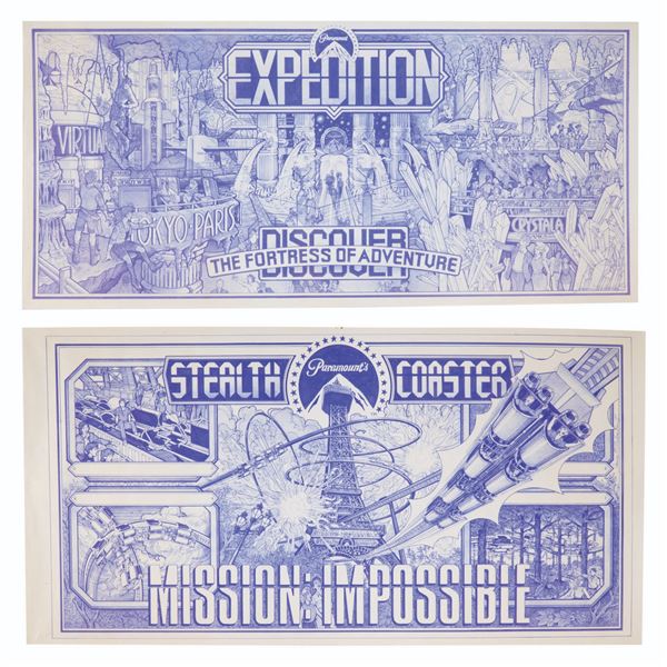 "Mission: Impossible" Paramount Parks Concept Prints.