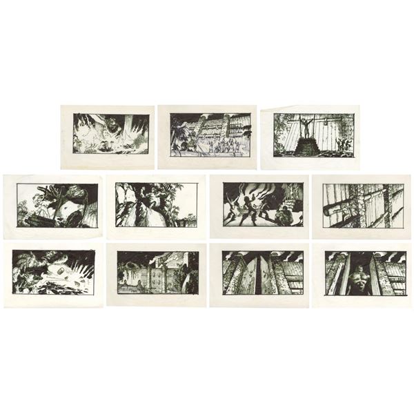 A Set of Universal King Kong Encounter Storyboards.