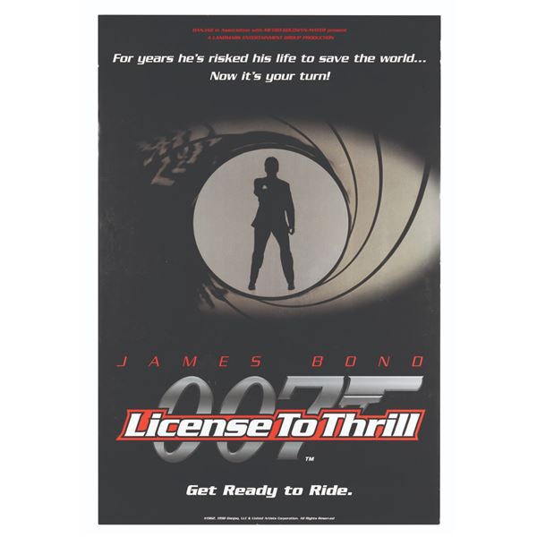 A License to Thrill 007 Attraction Poster.