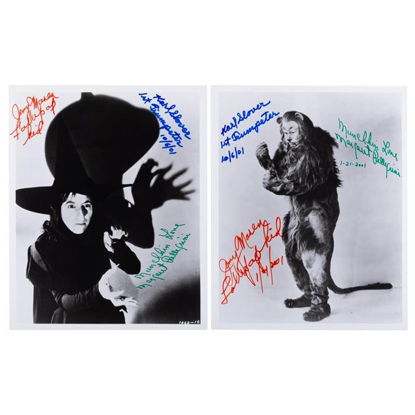 A Pair of Multi-Signed"The Wizard of Oz" Photos.