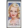 Image 1 : A Framed Bette Davis Player's Cigarette Card.