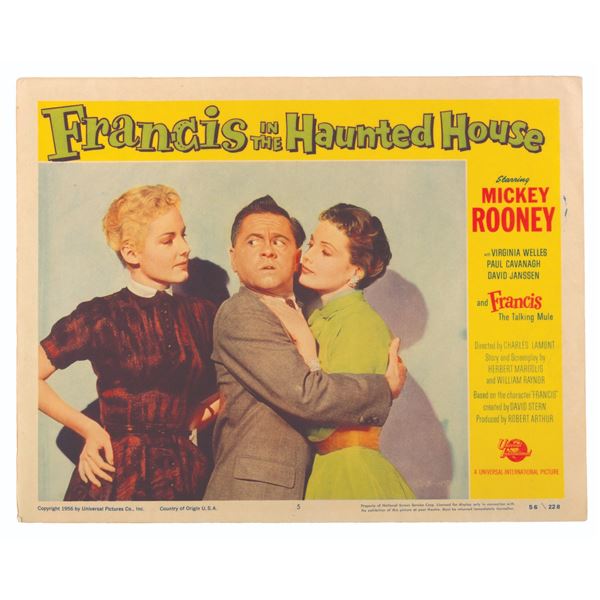 A "Francis in the Haunted House" Lobby Card.