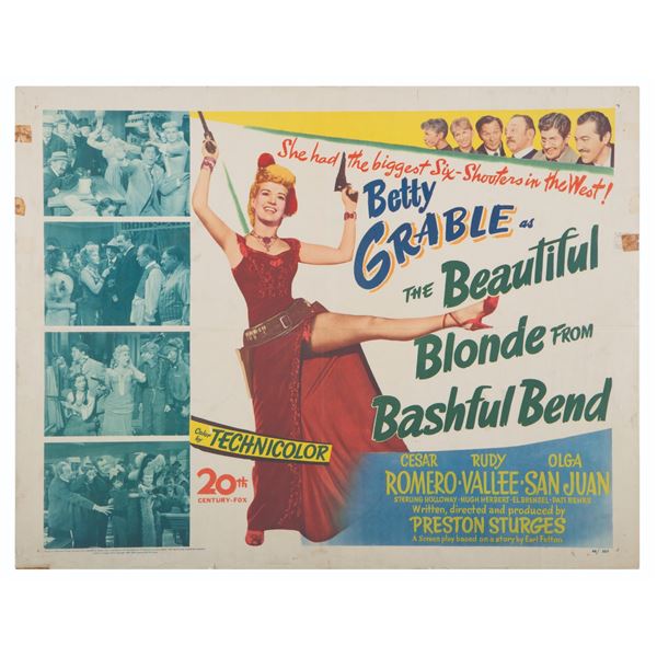 A "Beautiful Blonde from Bashful Bend" Jumbo Window Card.