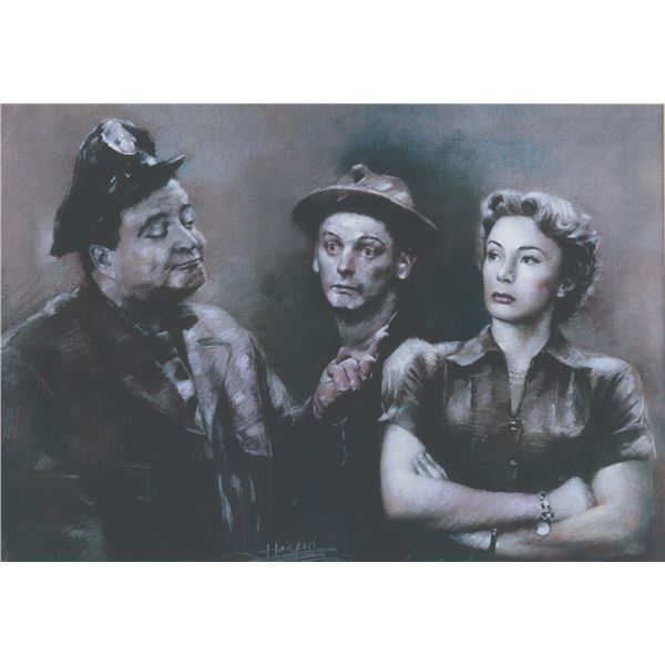 A"The Honeymooners" Matted Print.