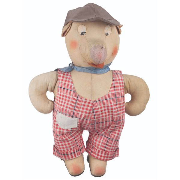 A Stuffed Pig Doll with Squeaker.
