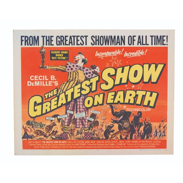 A"The Greatest Show on Earth" Half-Sheet.