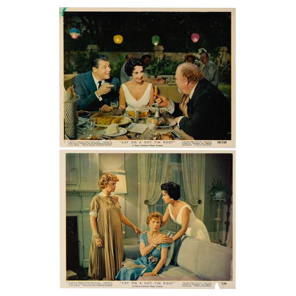 A Pair of "Cat on a Hot Tin Roof" Lobby Cards.
