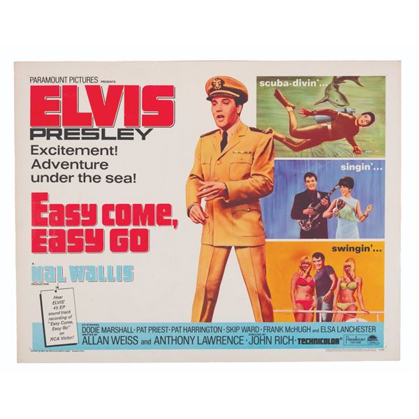 An Elvis"Easy Come, Easy Go" Half-Sheet.