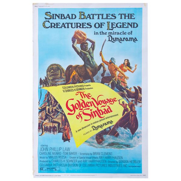 A "The Golden Voyage of Sinbad" Bus Poster.