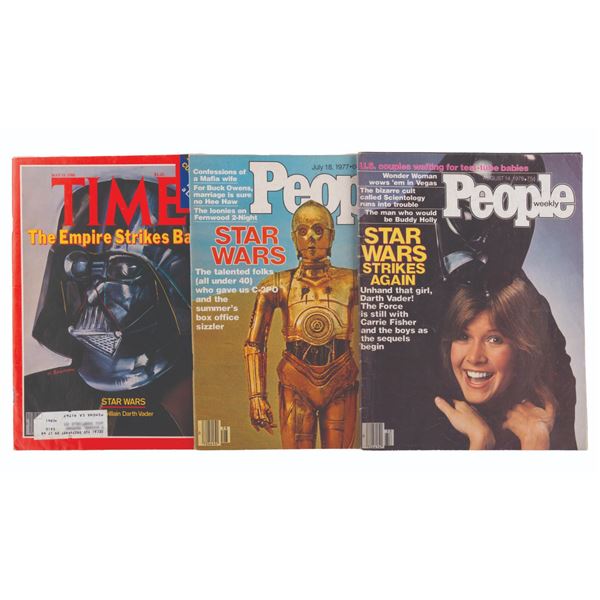 Three Magazines with Star Wars Covers.