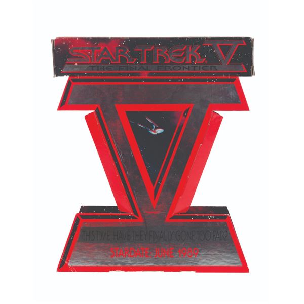 A "Star Trek V: The Final Frontier" Theatrical Release Counter Display.
