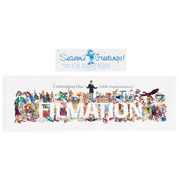 A Filmation 25th Anniversary Holiday Gift Poster.