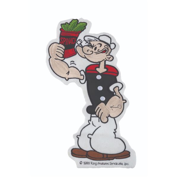 A Large Embroidered Popeye Patch.