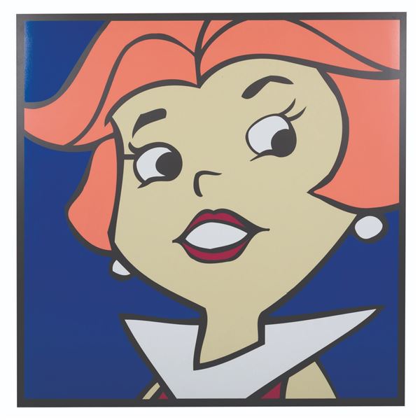 An Oversized Jane Jetson Display Sign.