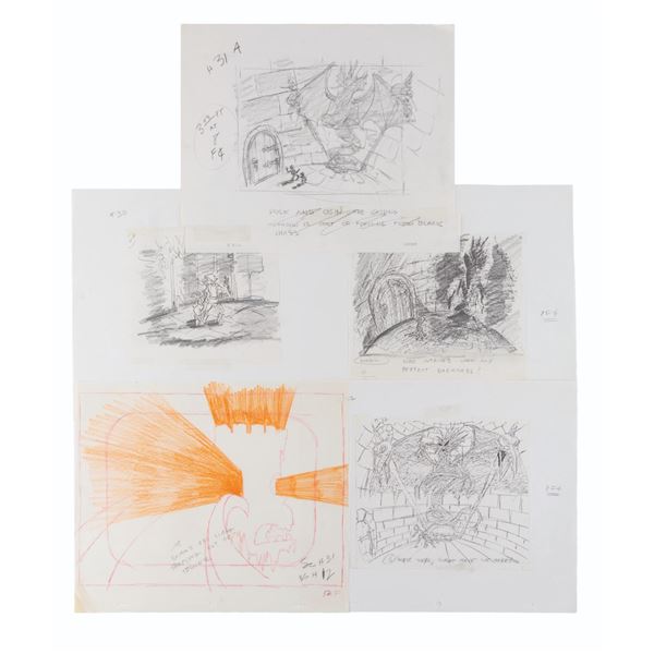 A Collection of "Faeries" Drawings and Xeroxes.