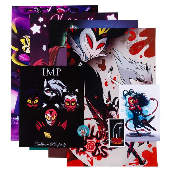 A Signed"Helluva Boss" Print and Collection.
