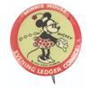 Image 1 : A Minnie Mouse Evening Ledger Comics Button.