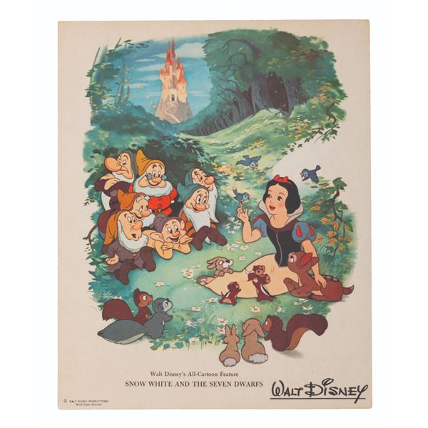 A "Snow White and the Seven Dwarfs" Fan Card.