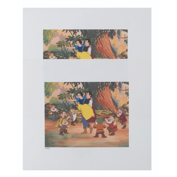 A Pair of "Snow White and the Seven Dwarfs" Lithographs.