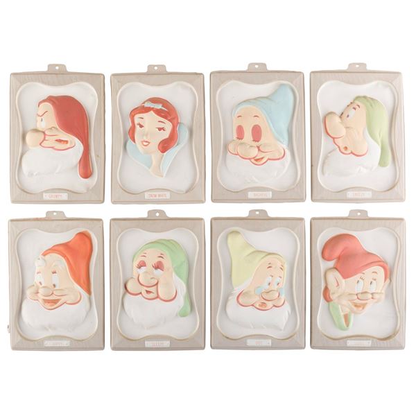A"Snow White and the Seven Dwarfs" Vac-U-Form Relief Plaque Set.